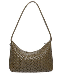 Walter Baker Hazel Leather Shoulder Bag Dark Olive ONE SIZE