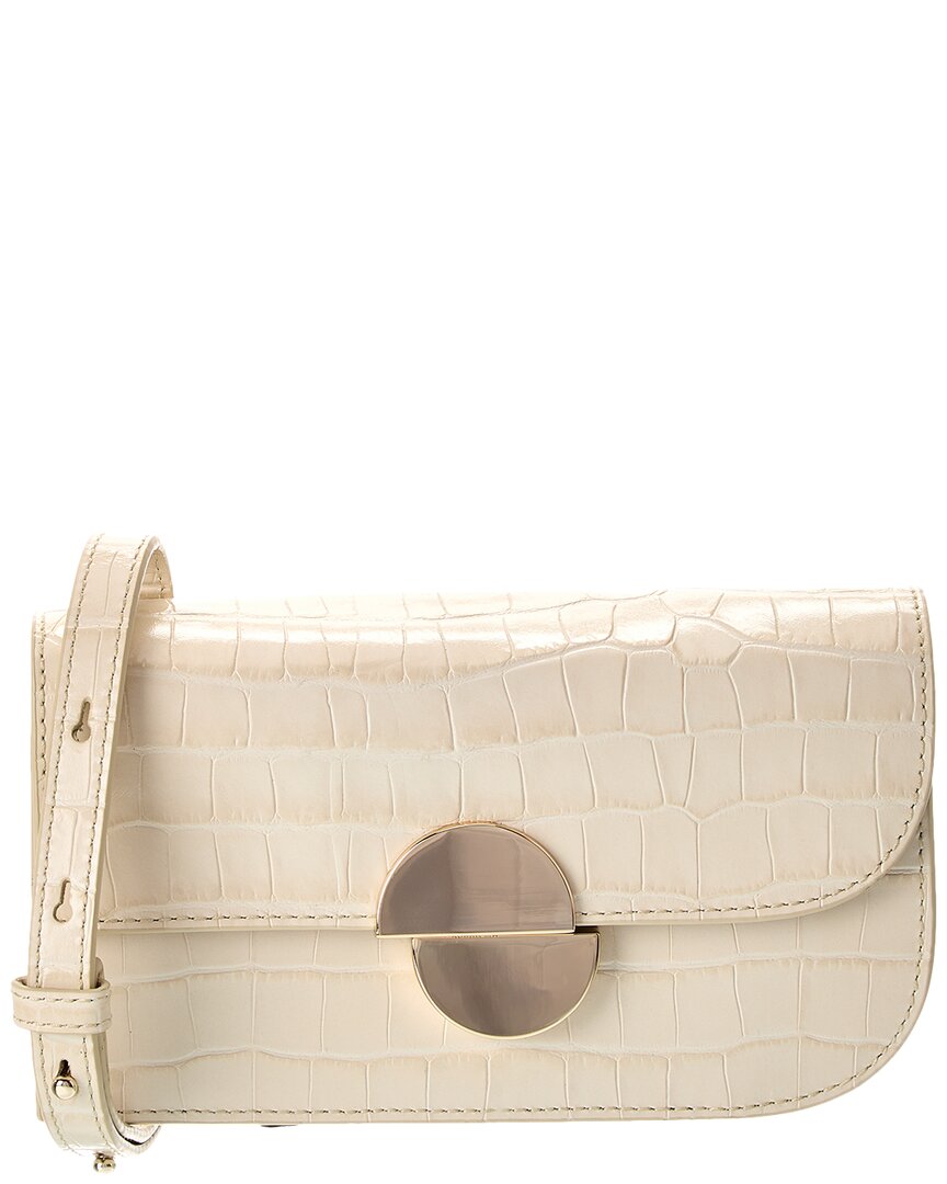 Jason Wu Croc-Embossed Leather Clutch ONE SIZE White
