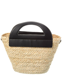 Jason Wu Straw & Leather Bucket Bag