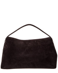 Toteme T-Lock Top Handle Suede Satchel
