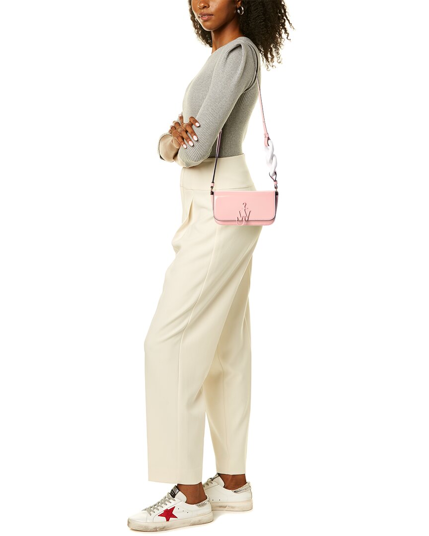 Jw Anderson Chain Anchor Patent Shoulder Bag