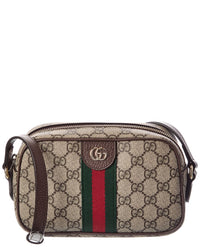 Gucci Ophidia Small Gg Supreme Canvas & Leather Camera Bag