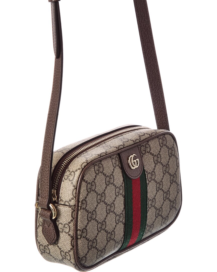 Gucci Ophidia Small Gg Supreme Canvas & Leather Camera Bag