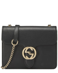 Gucci Gucci Red Leather Interlocking Crossbody Small (Authentic Pre-Loved)