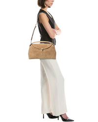 Toteme T-Lock Suede Satchel