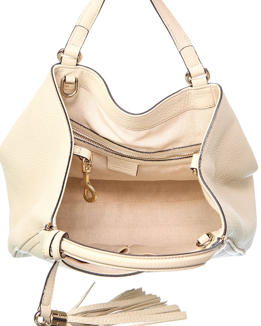 Gucci Gucci Ivory Pebbled Calf Leather Small Soho Shoulder Bag (Authentic Pre-Loved)