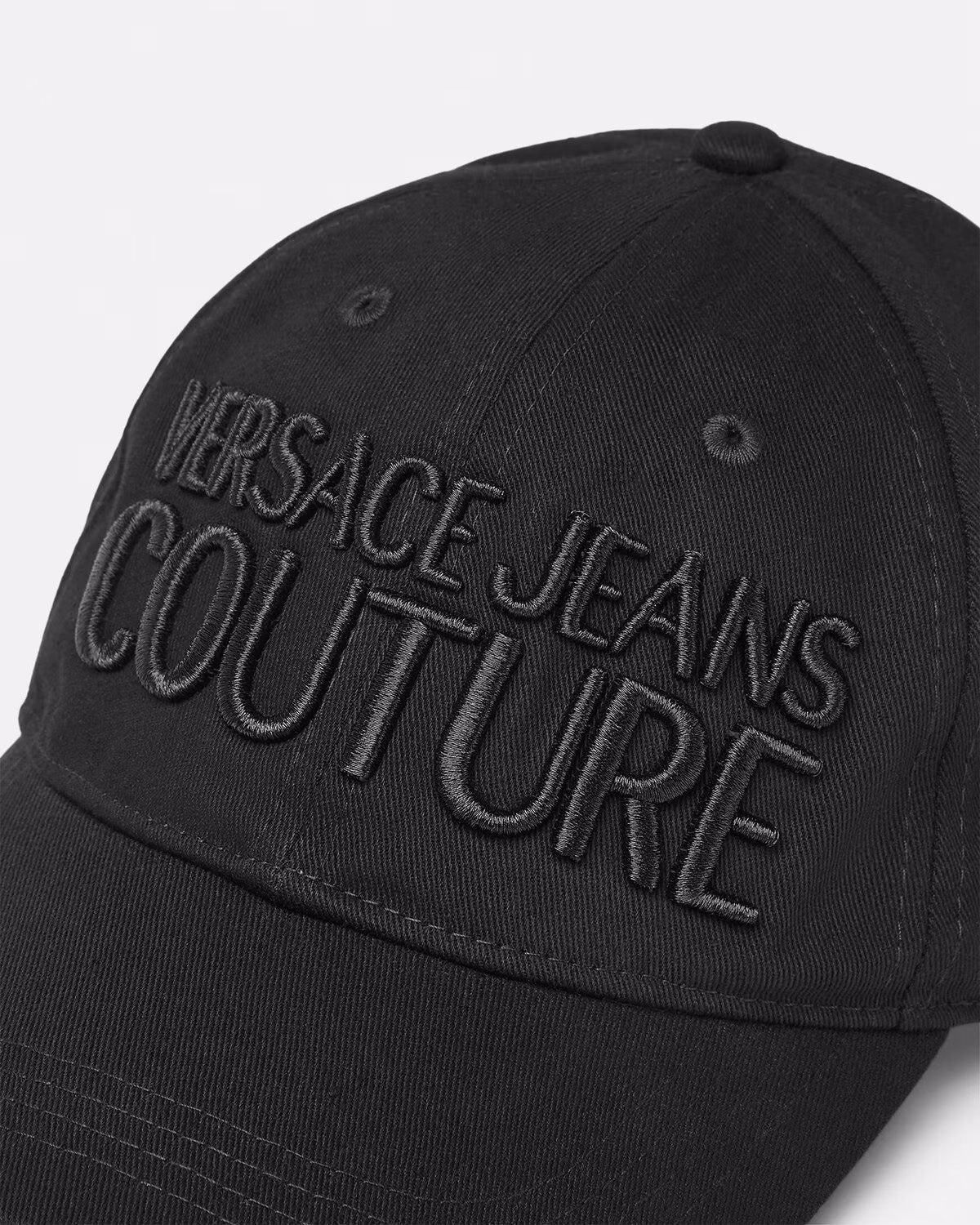 Versace Jeans Couture Black Bold Signature Baseball Cap