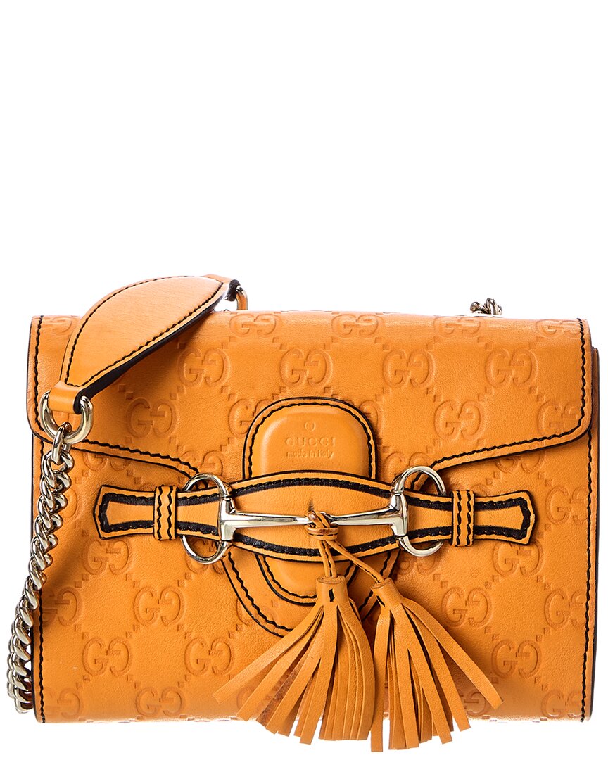 Gucci Gucci Grey Guccissima Emily Crossbody Bag (Authentic Pre-Loved)