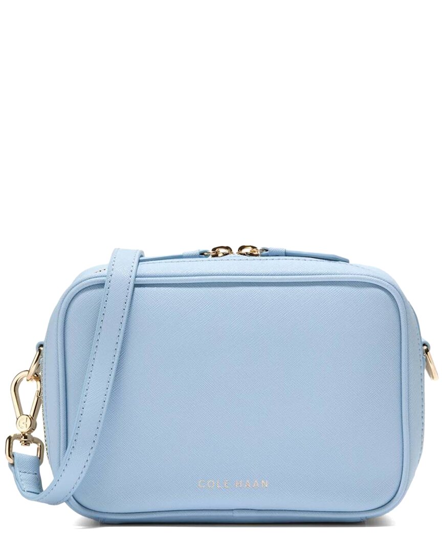 Cole Haan Go Anywhere Leather Camera Bag ONE SIZE Blue