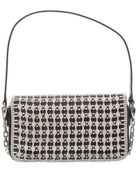 Self-Portrait Crystal Leather Baguette Bag