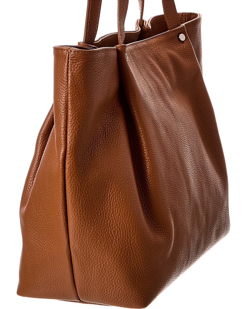 Italian Leather Top Handle Tote