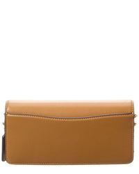 Coach Evie Leather Long Wallet With Chain