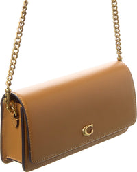 Coach Evie Leather Long Wallet With Chain