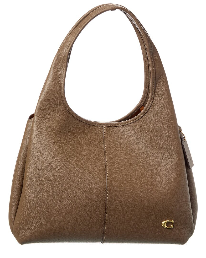 Coach Lana Leather Shoulder Bag ONE SIZE Brown