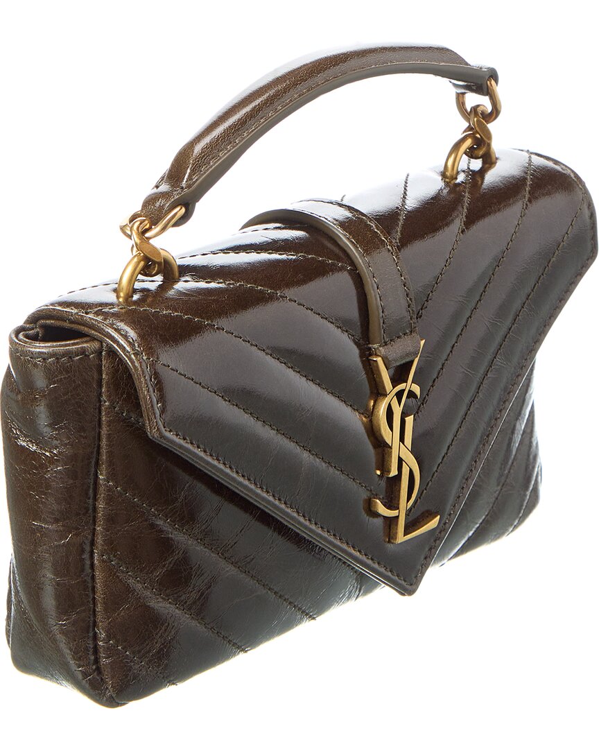 Saint Laurent College Mini Leather Shoulder Bag – Bluefly
