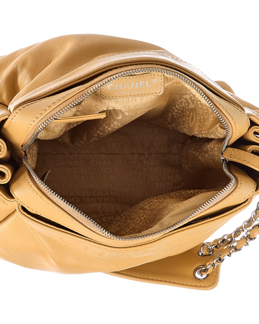 Chanel Chanel Green Lambskin Leather Shoulder Bag (Authentic Pre-Loved)