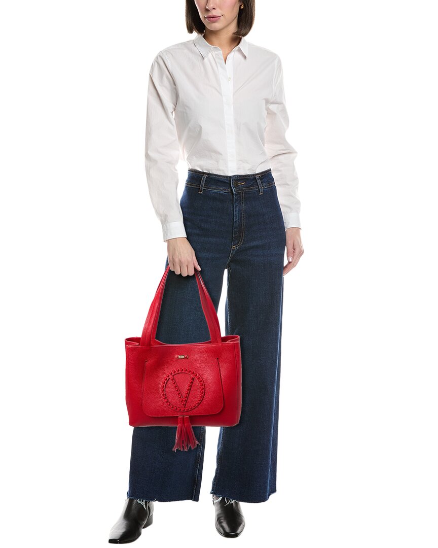 Valentino By Mario Valentino Estelle Rock Leather Tote – Bluefly