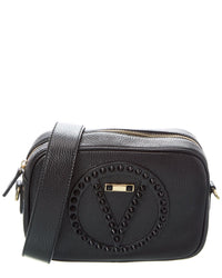 Valentino By Mario Valentino Mia Rock Leather Crossbody ONE SIZE Black