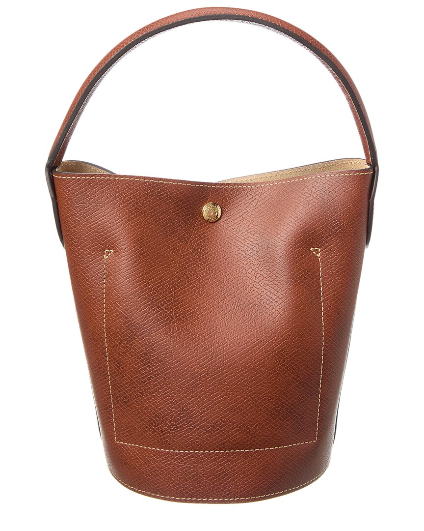 Longchamp Épure Small Leather Bucket Bag