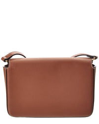 Burberry Penny Foldover E-Canvas & Leather Shoulder Bag (Authentic Pre-Loved)