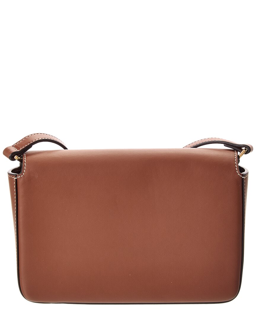 Burberry Penny Foldover E-Canvas & Leather Shoulder Bag (Authentic Pre-Loved)