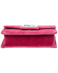 Gucci Square G Velvet Shoulder Bag (Authentic Pre-Loved)