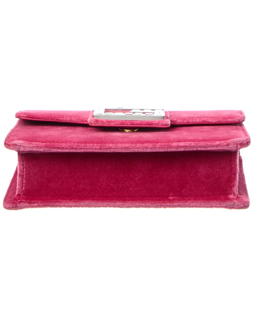Gucci Square G Velvet Shoulder Bag (Authentic Pre-Loved)