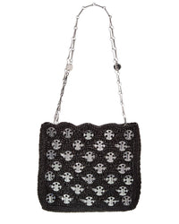 Paco Rabanne Sparkle Raffia Shoulder Bag