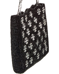 Paco Rabanne Sparkle Raffia Shoulder Bag