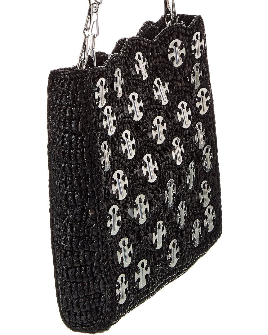 Paco Rabanne Sparkle Raffia Shoulder Bag