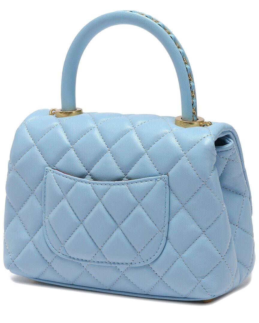 Tiffany & Fred Paris Quilted Leather Messenger Bag