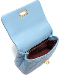 Tiffany & Fred Paris Quilted Leather Messenger Bag
