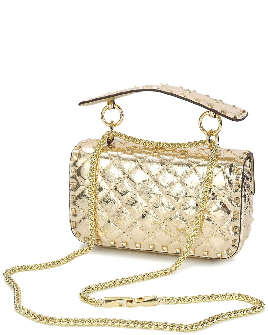 Tiffany & Fred Paris Quilted & Studded Leather Crossbody