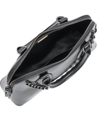 Tiffany & Fred Paris Studded Detail Structured Leather Satchel