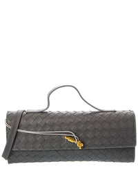 Isabella Rossetti Faye Hand-Woven Leather Clutch