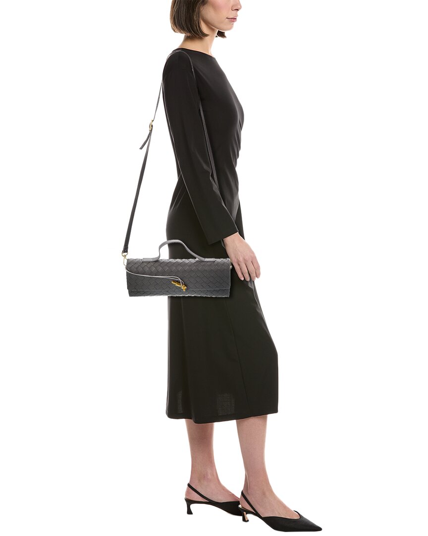 Isabella Rossetti Faye Hand-Woven Leather Clutch