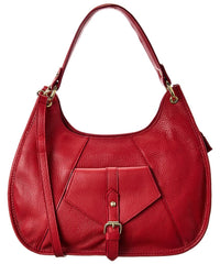 Persaman New York Franca Leather Shoulder Bag ONE SIZE Red