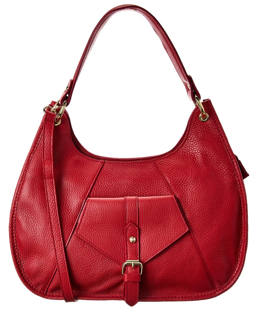 Persaman New York Franca Leather Shoulder Bag ONE SIZE Red