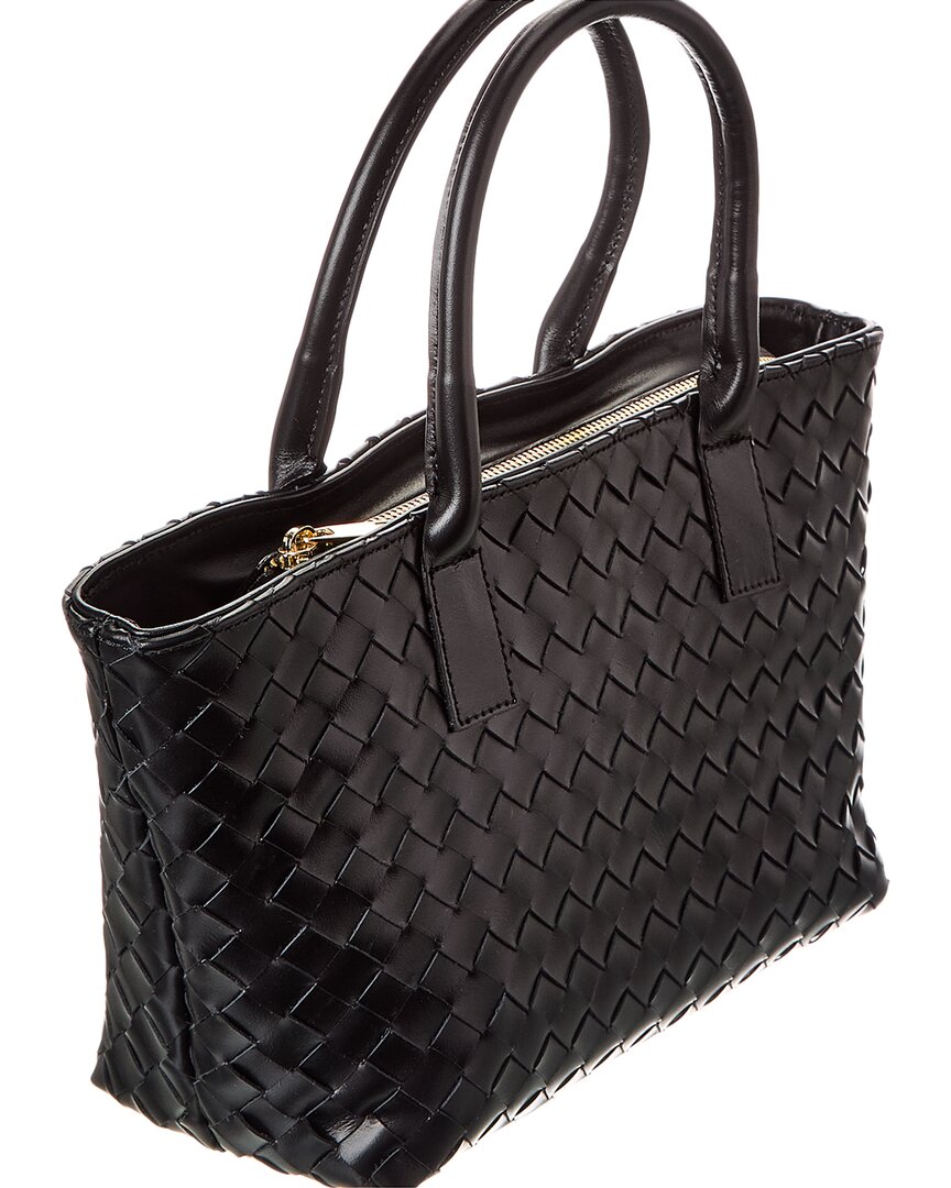 Isabella Rosetti Anya Hand-Woven Leather Satchel
