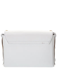 Persaman New York Womens Alessia Studded Leather Crossbody, White