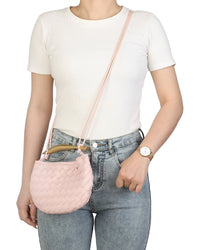 Tiffany & Fred Paris Woven Leather Crossbody