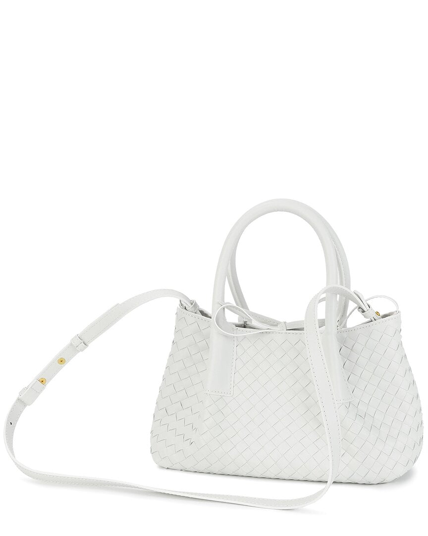 Tiffany & Fred Paris Hand-Woven Leather Tote