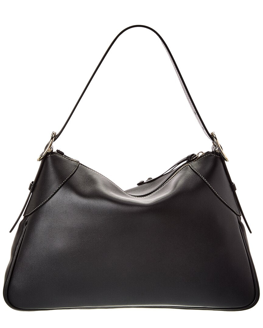 Gucci Gg Emblem Large Leather Shoulder Bag