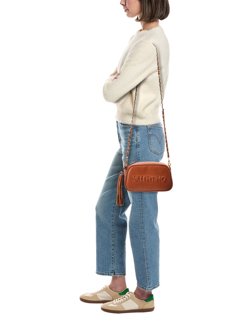 Valentino By Mario Valentino Bella Embossed Leather Shoulder Bag