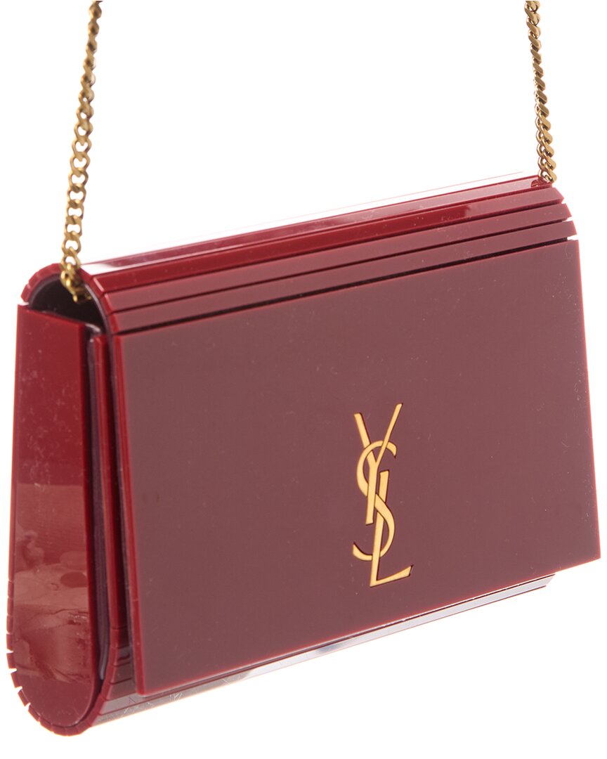 Saint Laurent Vicky Minaudiere Plexiglas Shoulder Bag