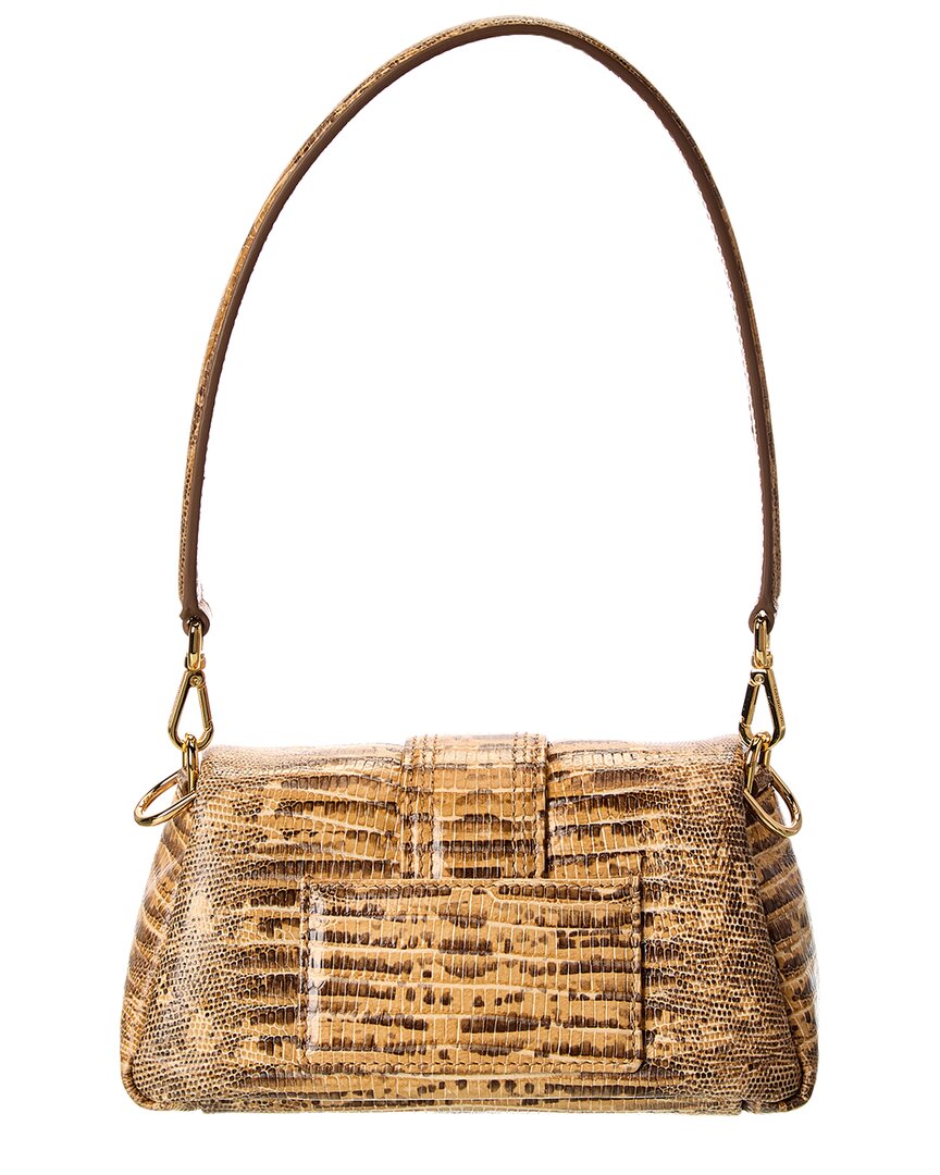 Jacquemus Petit Bambimou Croc-Embossed Leather Shoulder Bag