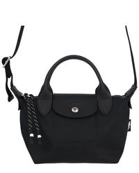 Longchamp Le Pliage Energy Extra Small Canvas Crossbody Handbag, Black
