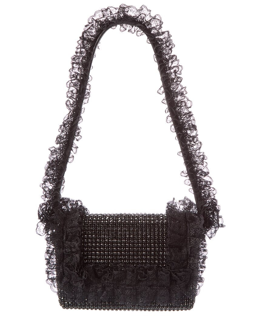 Self-Portrait Crystal Lace Detail Shoulder Bag