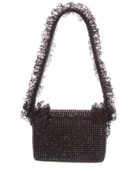 Self-Portrait Crystal Lace Detail Shoulder Bag
