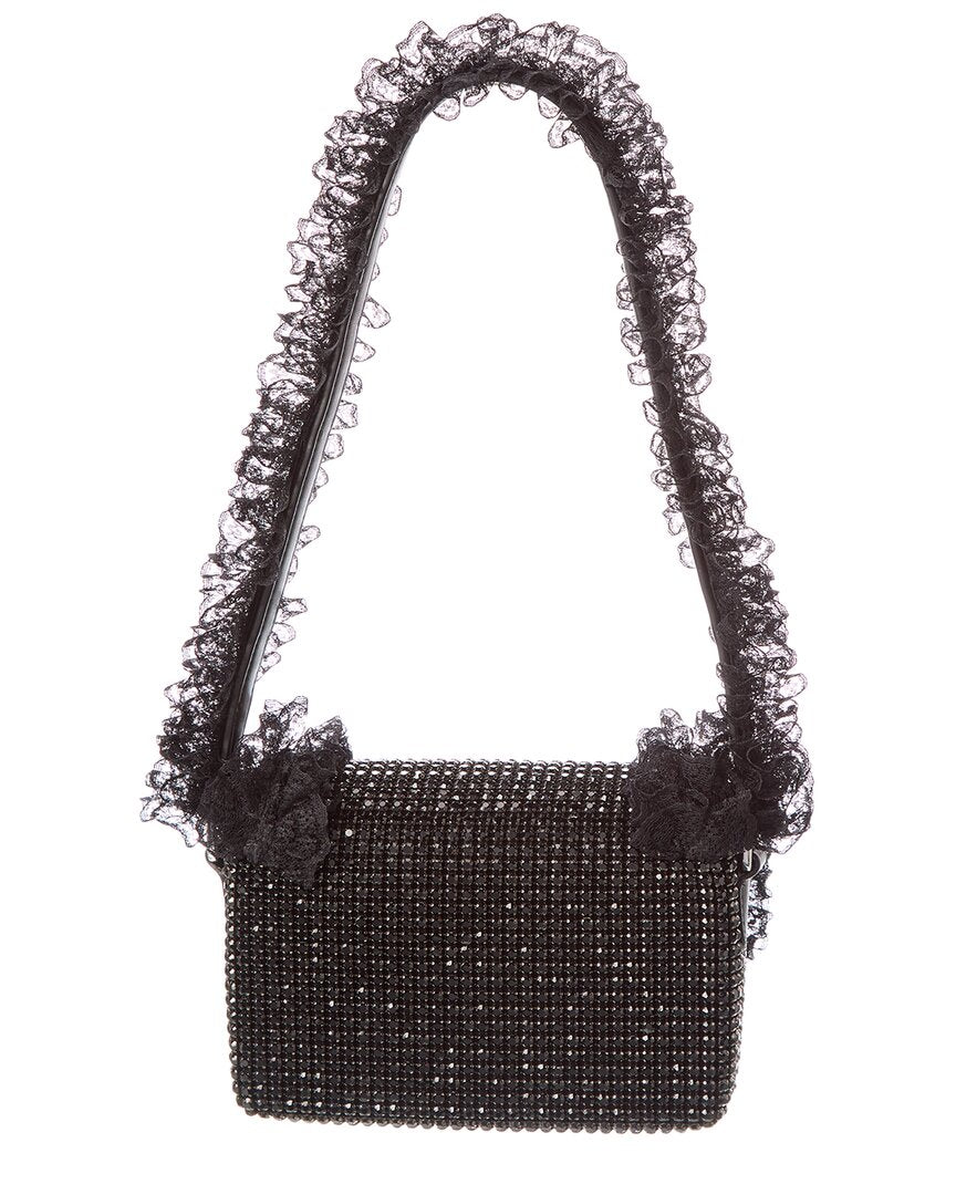 Self-Portrait Crystal Lace Detail Shoulder Bag